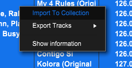 Right click and choose import to collection